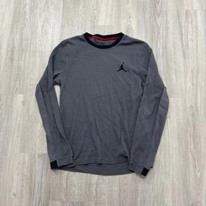 Jordan Brand Thermo Shirt Herren Medium Grau Langarm Basketball Waffelstrick - Bild 1 von 7