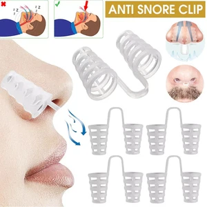 10x Dilatatore Nasale Anti Russamento Facile Respirazione Naso Clip Stop Russare Silicone Aiuto - Foto 1 di 4
