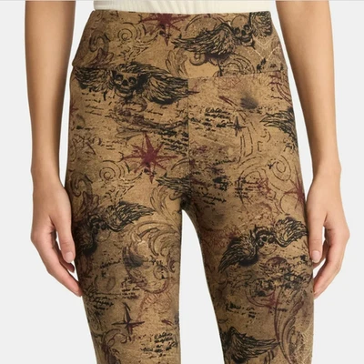 N.W.T No Boundaries Women's HALLOWEEN Faux Sueded Ankle Leggings  27.5'' Inseam* - Image 1 of 4