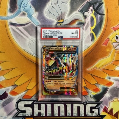 Near Mint PSA 8 2015 Pokemon X & Y Primal Clash Primal Groudon EX 86 Ultra Rare - Image 1 of 2