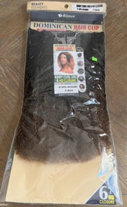 CLIP IN Jerry DOMINICAN HAIR CLIP KINKY CURL Length 18″ (6PCS)& HD Closure - Picture 1 of 3