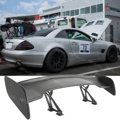 适用于梅赛德斯奔驰 SL55 SL63 SL500 哑光 47 英寸汽车后备箱 GT 风格锅炉翼 — 第 1/4 张图片