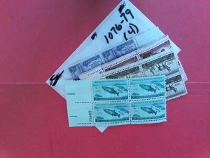 Blocchi piastra USA - 1076, 1077, 1078, 1079 - pettine spedizione! - Foto 1 di 1