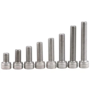 10/20/50PCS M2 M3 M4 M5 Stainless Steel Hex Bolt Socket Cap Screws Head DIN912 - Picture 1 of 3