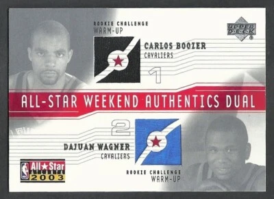 2003-04 cubierta superior - Carlos Boozer/Dajuan Wagner All-Star fin de semana auténtico doble Foto 1 de 2