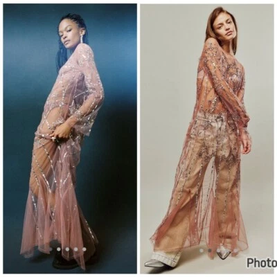 Tule rosa adornado Free People Starlight Slip pequeño Foto 1 de 4