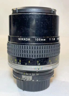 Nikon 105mm f/1.8 Ais Tele-Portrait Lens 18 - Image 1 of 4
