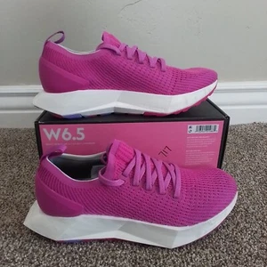 Size 6.5 Women's Allbirds Tree Flyer Bloom Pink (Blizzard) Lace Up Athletic Shoe - Picture 1 of 6