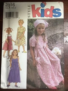 New STYLE Kids Child Girls Dress Top & Bolero Jacket Pattern No. 2816  Size 4-9 - Bild 1 von 5