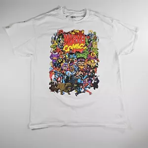 T-shirt grafica Marvel Comics bianca taglia L grande supereroi - Foto 1 di 12