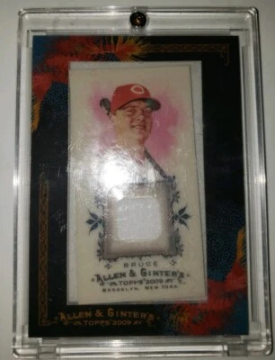 2009 ALLEN & GINTER JAY BRUCE GAME-USED JERSEY RELIC AGR-JB CINCINNATI REDS  - Image 1 of 2