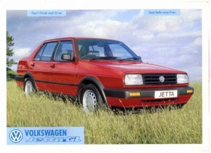 1990 VOLKSWAGEN JETTA GL 2 Page New Zealand Brochure - Picture 1 of 1