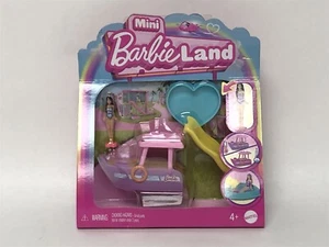 Mini Barbie Land Set. Boat With Pool and Slide. 1 Doll 1 Vehicle 2 Accessories - Picture 1 of 2