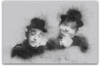 Laurel and Hardy Ready To Hang Framed Canvas 