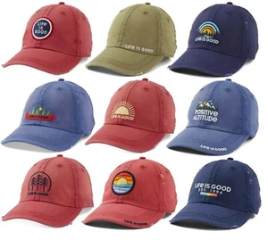 Life Is Good LIG Men's Women's Sunwashed Chill Caps, Hat, Ball Cap One Size - Picture 1 of 19