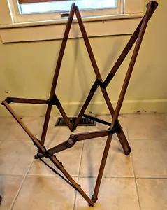 Antique Folding Wooden & Iron TRIPOLINA BUTTERFLY CHAIR ~ Fenby? - Picture 1 of 18