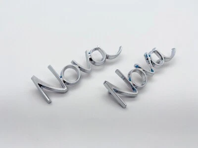 2pcs Nova by Logo Badge For 1969-72 Chevrolet Trunk Emblem （Chrome） - Image 1 of 4
