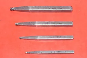 Mac 4pc # 3 4 5 6 Broken Screw Spiraled Twist Flute Extractor Remover Set - Picture 1 of 6
