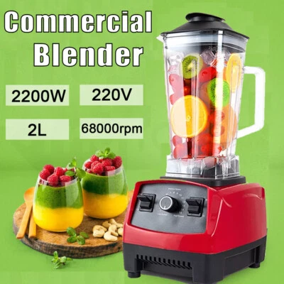 Smoothie Blender 2L Commercial Countertop Blenders Shakes Mixer Juicer Kit Home - image 1 of 4