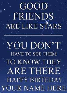  A5 personalisierte Gute Freunde Grußkarte Happy Birthday PIDH105  - Bild 1 von 1