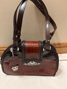 Marc Chantal Leather Croc Purse, New - Picture 1 of 7