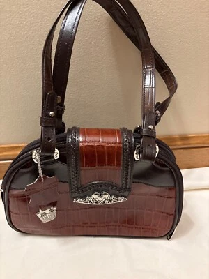 Cartera de cuero de cocodrilo Marc Chantal, nueva Foto 1 de 4