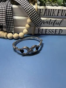 ANDREA CANDELA Sterling Silber & 18k Gold Diamant & Onyx Armreif Armband 33,2gr - Bild 1 von 12