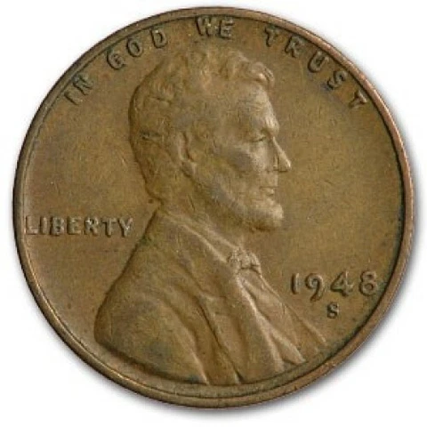 1948 S - Lincoln Wheat Penny - Good/Very Good Cover