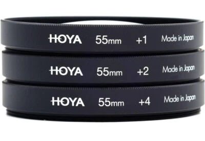 Hoya Close up Lens Kit 3 Filter set +1,+2 & +4 55.0s mm New  - Image 1 of 4