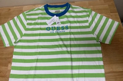 Men's Vintage Guess Los Angeles Originals T-Shirt  Striped Sz Medium NWT - Image 1 of 4