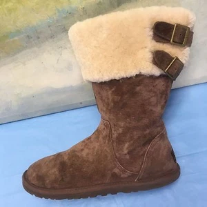 UGG 8 BECKHAM dark brown  SHEARLING CLASSIC BOOTS 1005413 - Imagen 1 de 11