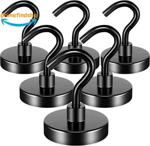 Magnetic Hooks Hanging Strong Hooks Magnet with Hooks for Refrigerator NEW US - Picture 1 of 7