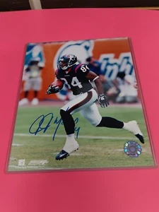 JJ Moses Autographed 8x10 Photo Houston Texans Players Card Coa - Picture 1 of 3