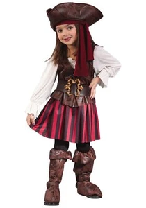 Caribbean Toddler Pirate Girl Costume - Picture 1 of 1