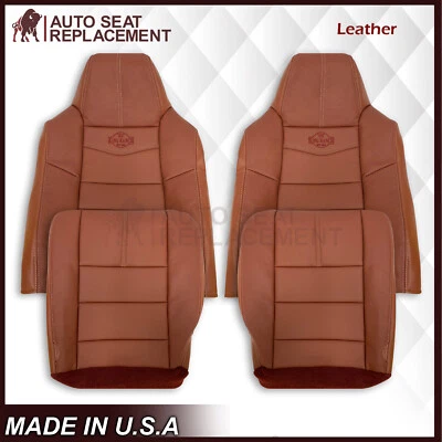 2008 2009 2010 Ford F250 F350 F45 King Ranch Super Duty Front Leather Seat Cover - Image 1 of 4