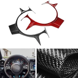 Car Steering Wheel Frame Cover Trim For Toyota 86 Subaru 2017-2022 Black CO - Picture 1 of 7