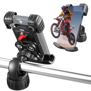 Motorcycle Phone Mount Anti Vibration Bike Phone Holder with Dual Damping & 3... - Picture 1 of 9