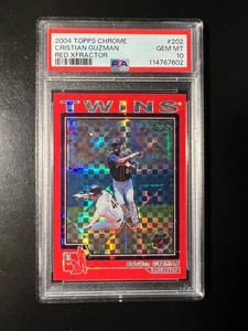 2004 Topps Chrome Red Xfractor #202 Cristian Guzman PR: 63 PSA 10 POP 1 - Picture 1 of 2
