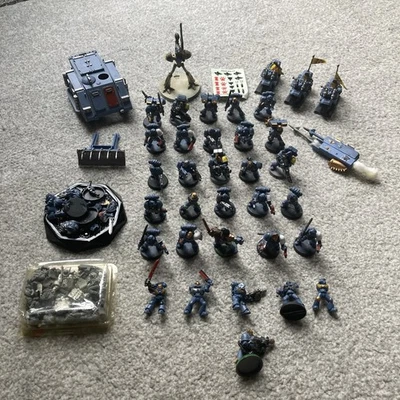 Warhammer 40k 1990’s Wolves Army Job Lot Warlock Titan Marines Metal & Plastic  - Image 1 of 4