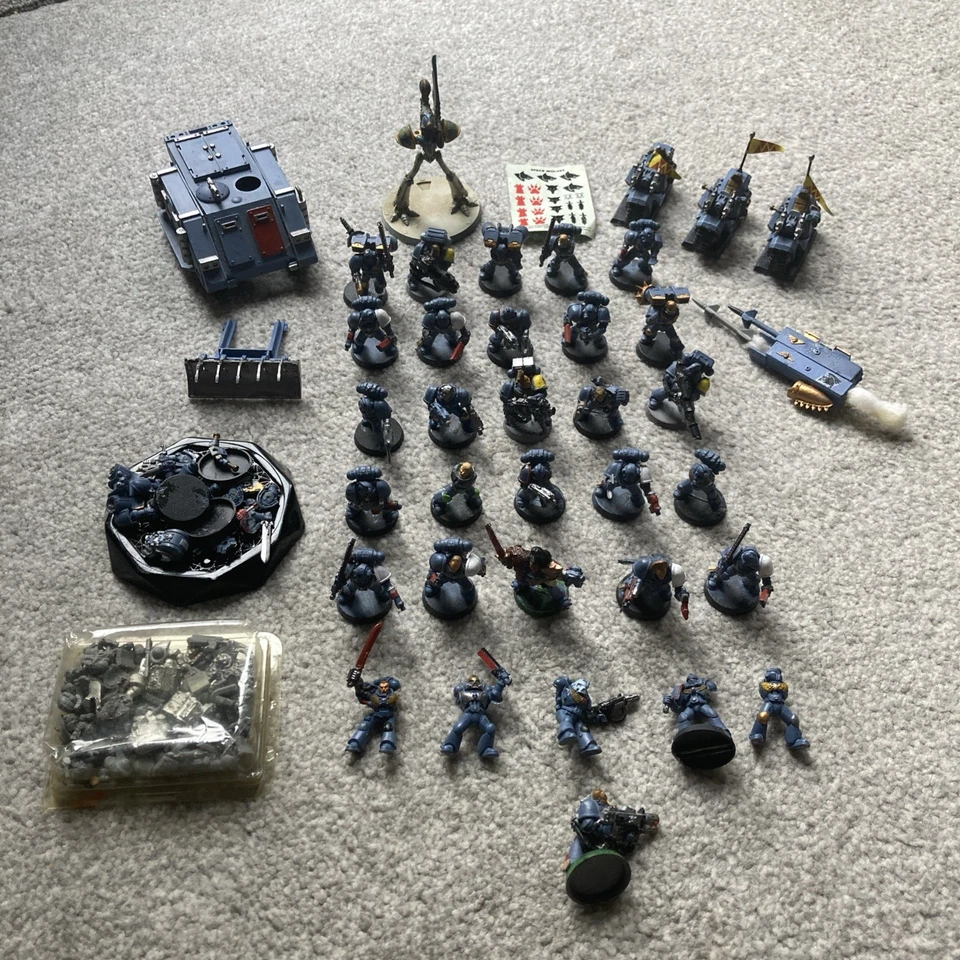 Warhammer 40k 1990’s Wolves Army Job Lot Warlock Titan Marines Metal & Plastic  - Image 1 of 4