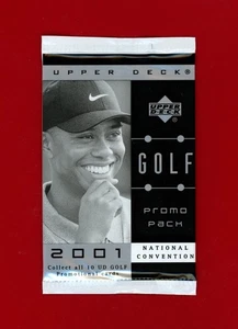 2001 Upper Deck Golf National Convention Promo Pack - 1TW TIGER WOODS Heroes RC? - Picture 1 of 3