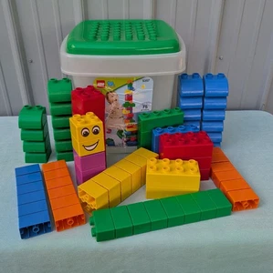 Lego Quatro 5357 Set Blocchi Costruzioni con Vasca Portaoggetti e Coperchio 77 Pezzi Età 1-3 - Foto 1 di 17
