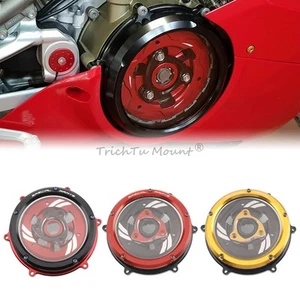 CNC Racing Clear Clutch Cover & Spring Retainer kits Fit Ducati Panigale V4 V4S - Picture 1 of 22