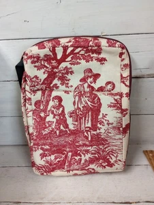 Vintage IGC Fabric Book Cover Toile de Jouey Print 7"x10"x1.5" Bible Cover Gift. - Bild 1 von 10