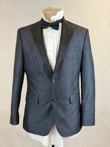 Tallia Men's Navy Blue Sparkle Formal Tuxedo Blazer 40R Slim Fit $395 - Picture 1 of 11