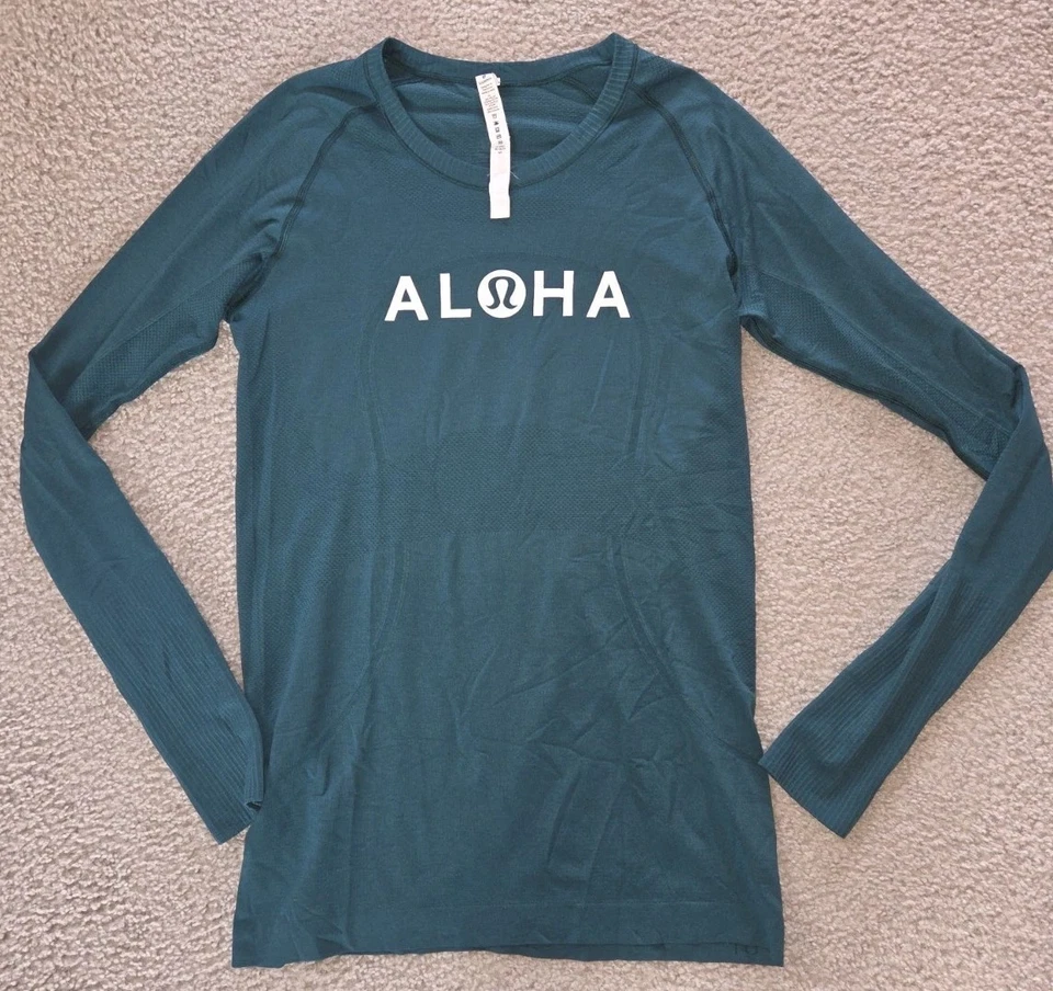 Lululemon ALOHA Swiftly Long Sleeve  RARE SZ 10 - Image 1 of 4