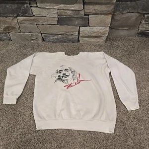Sudadera De Colección Salvador Dalí Screenstars Arte Gráfico Blanca ¡Rara! - Imagen 1 de 8