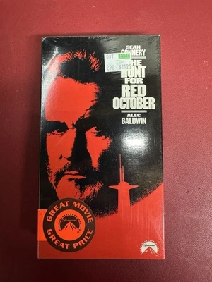 THE HUNT FOR RED OCTOBER 1990 VHS/SEAN CONNERY/NEW & SEALED WITH WATERMARKS! - Image 1 of 4