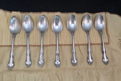 English Gadroon by Gorham Sterling Silver - 7 Teaspoons -Vintage Pat. 1939 -224g - Image 1 of 4