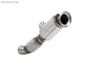 HJS Edelstahl Ø80mm Downpipe mit Kat BMW 3er 340i F30 F31 Limo Touring Euro6 B58 - Bild 1 von 7